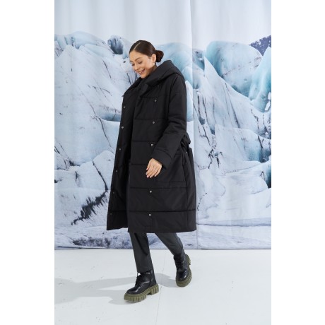 Зимнее стёганое пальто с капюшоном KYROCHKI-NA ВП1127 фото 5031