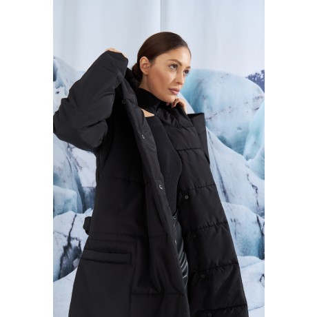 Зимнее стёганое пальто с капюшоном KYROCHKI-NA ВП1127 фото 5032