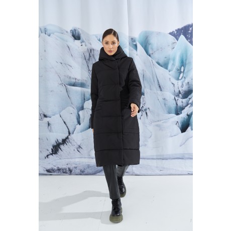Зимнее стёганое пальто с капюшоном KYROCHKI-NA ВП1127 фото 5033