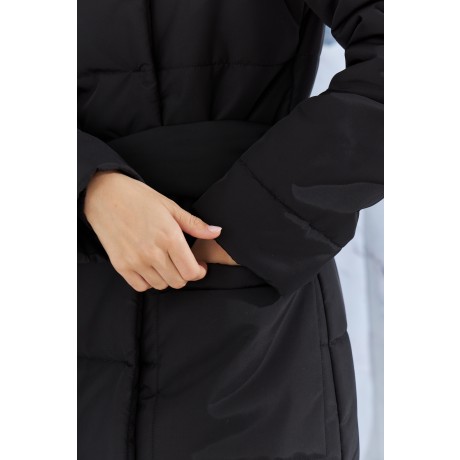 Зимнее стёганое пальто с капюшоном KYROCHKI-NA ВП1127 фото 5035