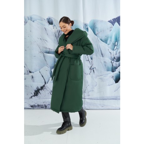 Зимнее пальто с капюшоном KYROCHKI-NA ВП1119 фото 5035