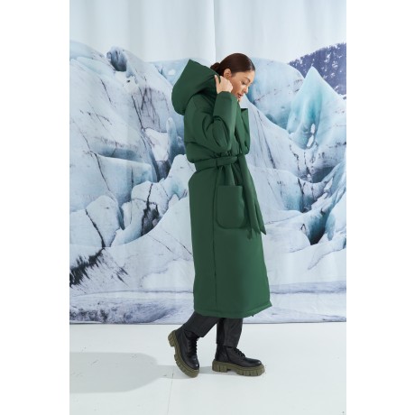 Зимнее пальто с капюшоном KYROCHKI-NA ВП1119 фото 5036