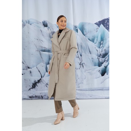 Зимнее стёганое пальто на пуговицах KYROCHKI-NA ВП1116 фото 5037