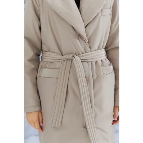 Зимнее стёганое пальто на пуговицах KYROCHKI-NA ВП1116 фото 5039