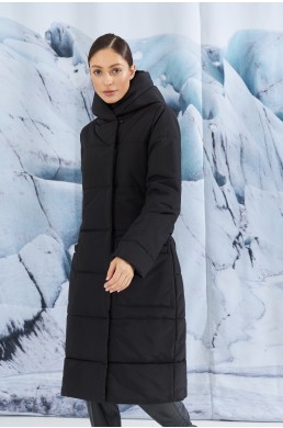 Зимнее стёганое пальто с капюшоном KYROCHKI-NA ВП1127 фото 20
